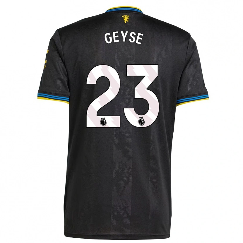 Danxen Kid Geyse Da Silva Ferreira #23 Black Yellow Blue Third Jersey 2025/26 T-Shirt