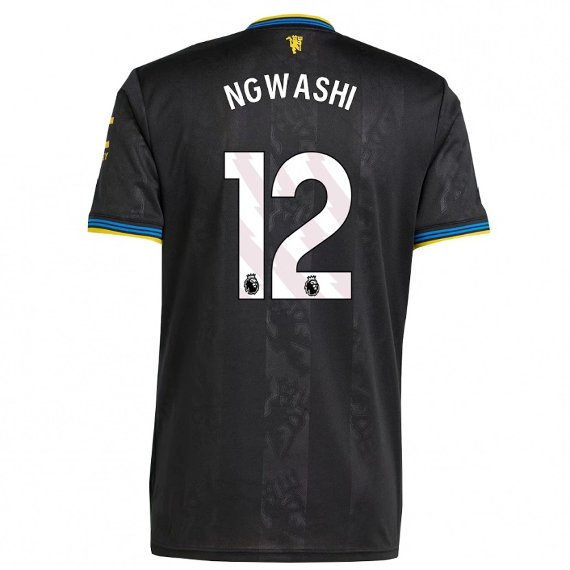Danxen Kid Jayden Ngwashi #12 Black Yellow Blue Third Jersey 2025/26 T-Shirt