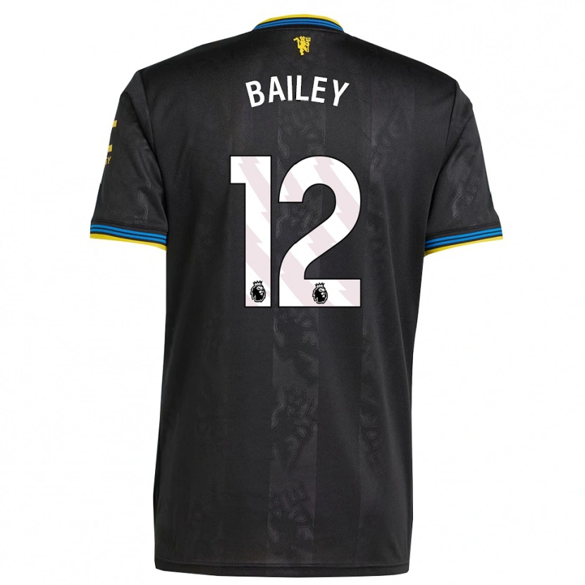 Danxen Kid James Bailey #12 Black Yellow Blue Third Jersey 2025/26 T-Shirt