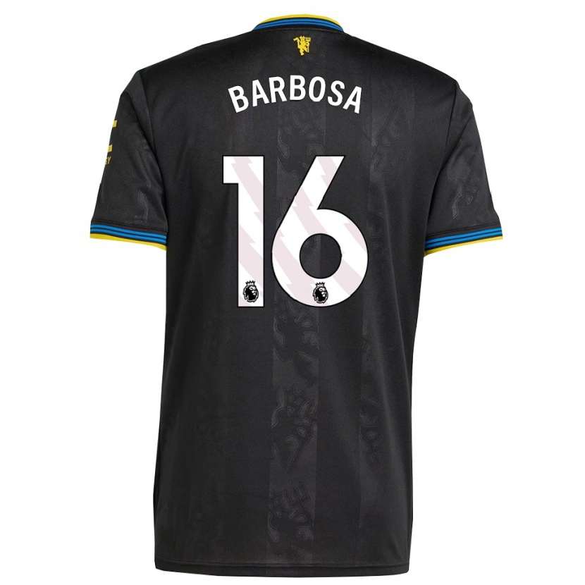 Danxen Kid Neithan Barbosa #16 Black Yellow Blue Third Jersey 2025/26 T-Shirt