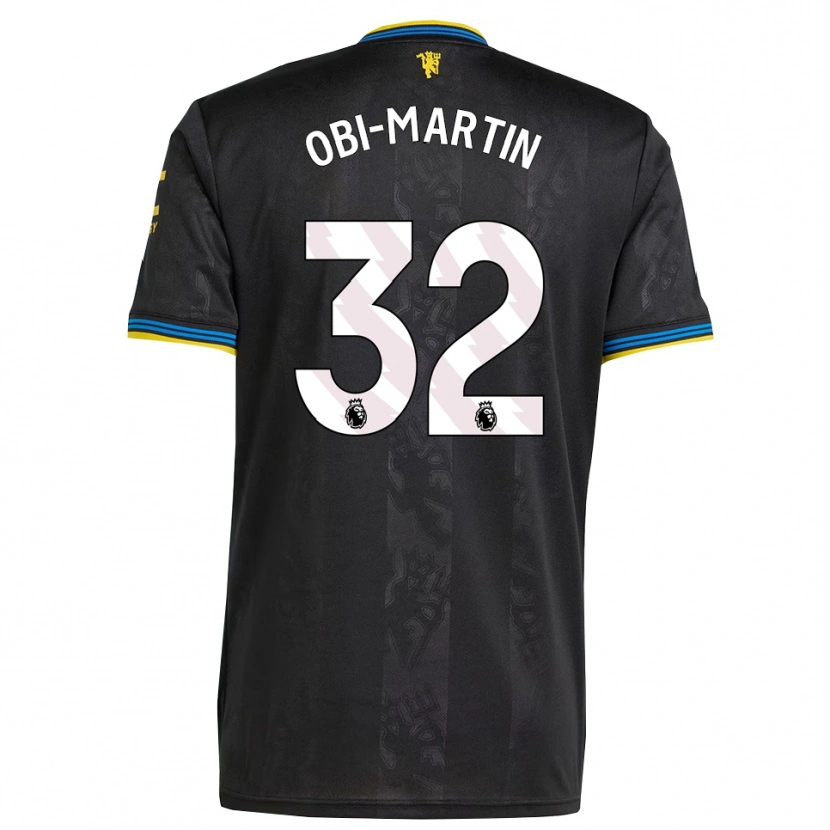 Danxen Kid Chido Obi #32 Black Yellow Blue Third Jersey 2025/26 T-Shirt