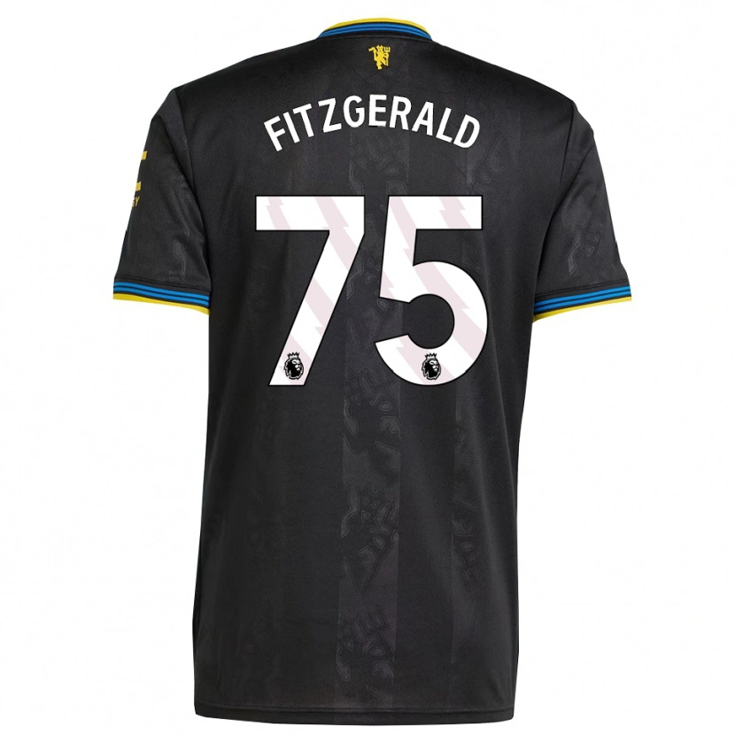 Danxen Kid Jayce Fitzgerald #75 Black Yellow Blue Third Jersey 2025/26 T-Shirt
