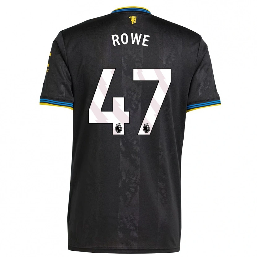 Danxen Kid Tommy Rowe #47 Black Yellow Blue Third Jersey 2025/26 T-Shirt