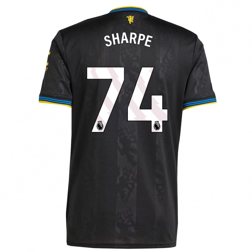 Danxen Kid Malachi Sharpe #74 Black Yellow Blue Third Jersey 2025/26 T-Shirt