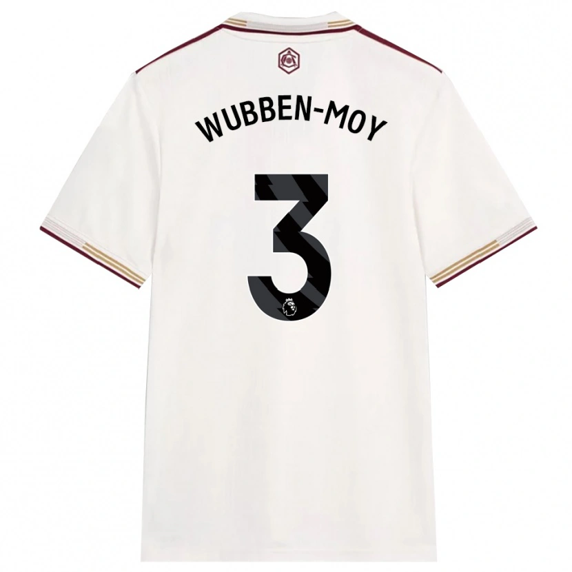 Danxen Kid Lotte Wubben-Moy #3 Off White Burgundy Third Jersey 2025/26 T-Shirt
