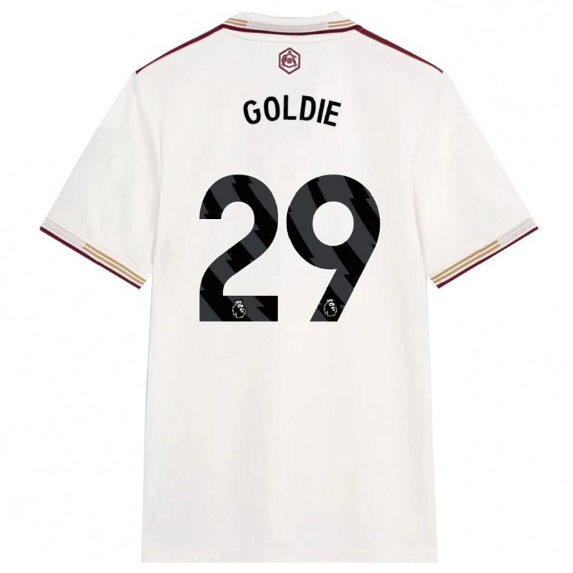 Danxen Kid Teyah Goldie #29 Off White Burgundy Third Jersey 2025/26 T-Shirt