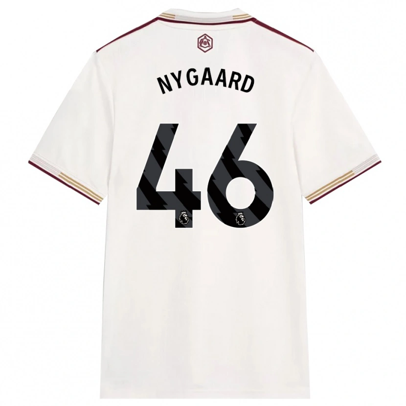 Danxen Kid Lucas Nygaard #46 Off White Burgundy Third Jersey 2025/26 T-Shirt