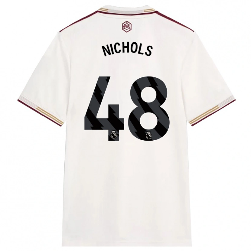 Danxen Kid Josh Nichols #48 Off White Burgundy Third Jersey 2025/26 T-Shirt