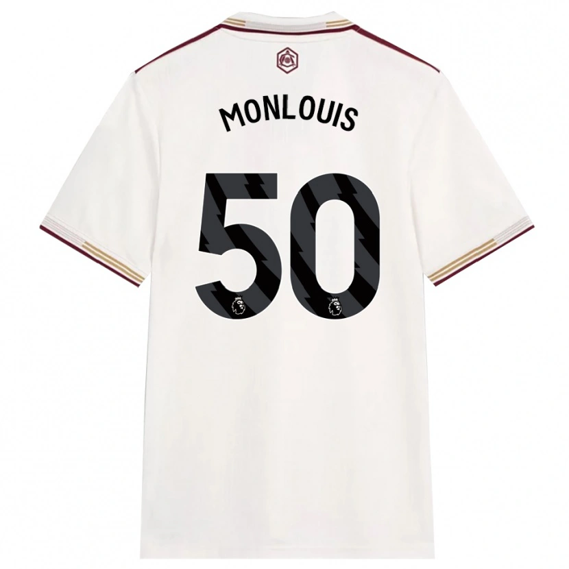 Danxen Kid Zane Monlouis #50 Off White Burgundy Third Jersey 2025/26 T-Shirt