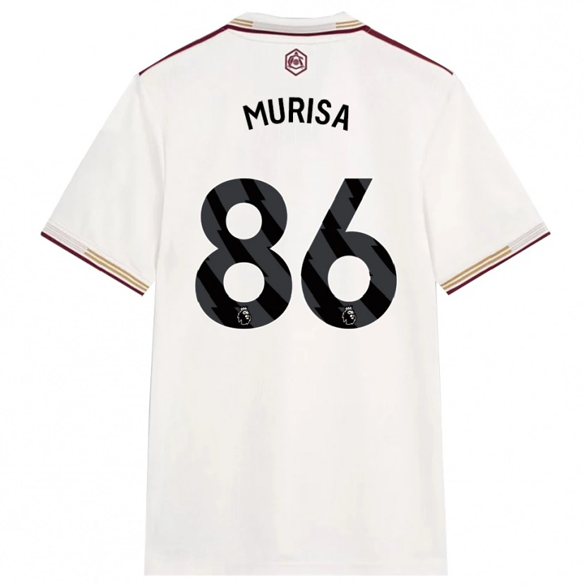 Danxen Kid Teshaun Murisa #86 Off White Burgundy Third Jersey 2025/26 T-Shirt