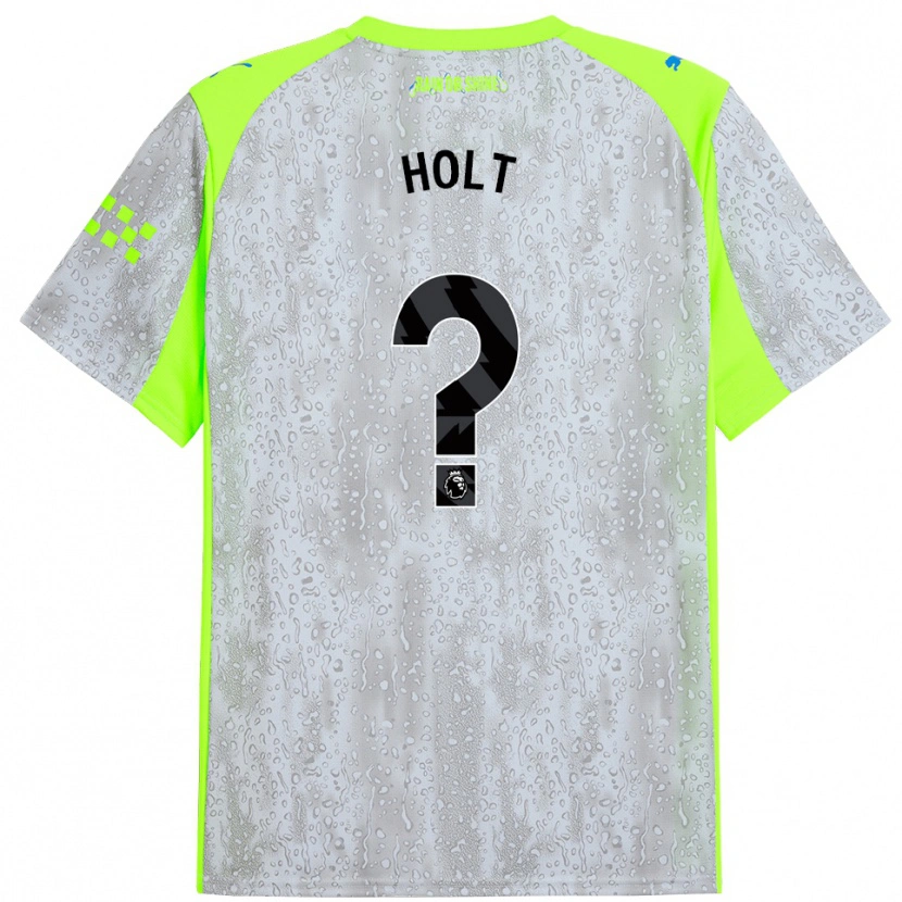 Danxen Kid Charlie Holt #0 Gray Yellow Third Jersey 2025/26 T-Shirt