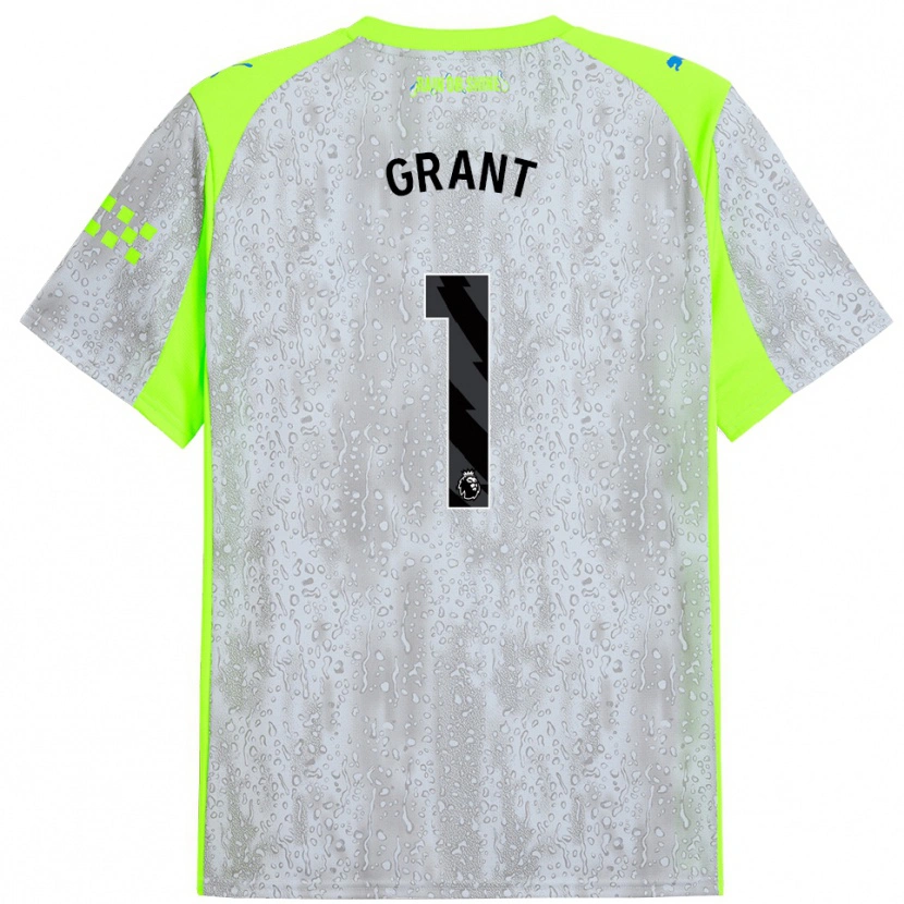 Danxen Kid True Grant #1 Gray Yellow Third Jersey 2025/26 T-Shirt