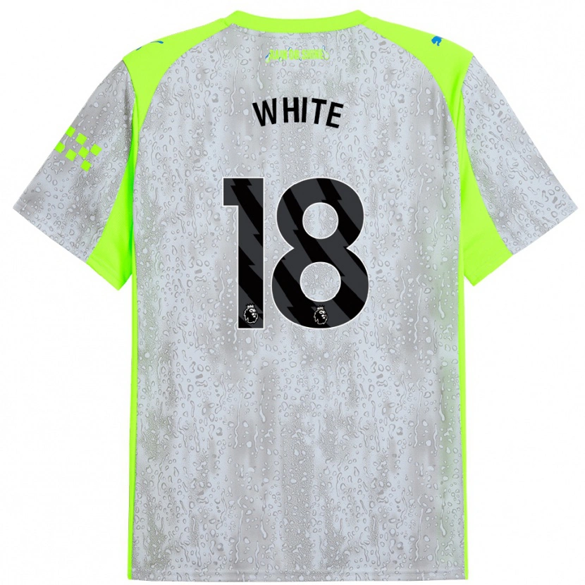 Danxen Kid Ellen White #18 Gray Yellow Third Jersey 2025/26 T-Shirt