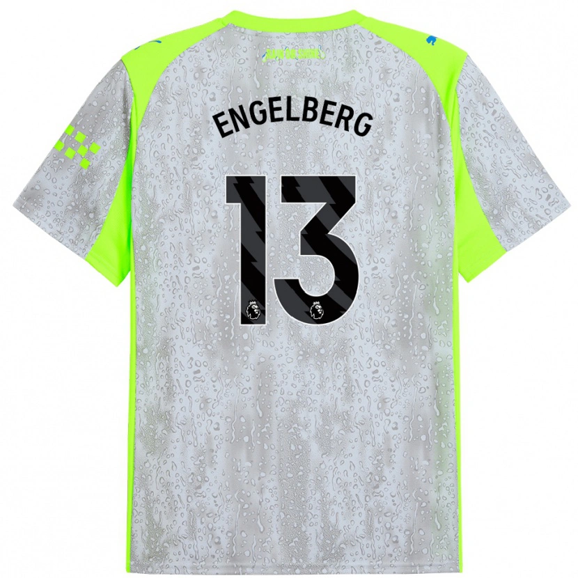Danxen Kid Stavros Engelberg #13 Gray Yellow Third Jersey 2025/26 T-Shirt