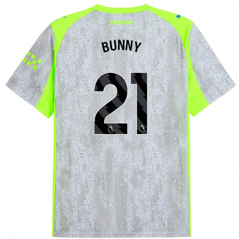 Danxen Kid Khadija Shaw #21 Gray Yellow Third Jersey 2025/26 T-Shirt