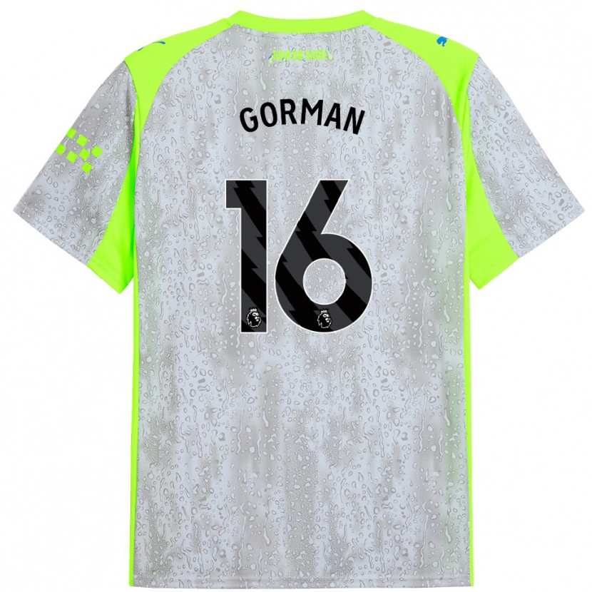Danxen Kid Finlay Gorman #16 Gray Yellow Third Jersey 2025/26 T-Shirt