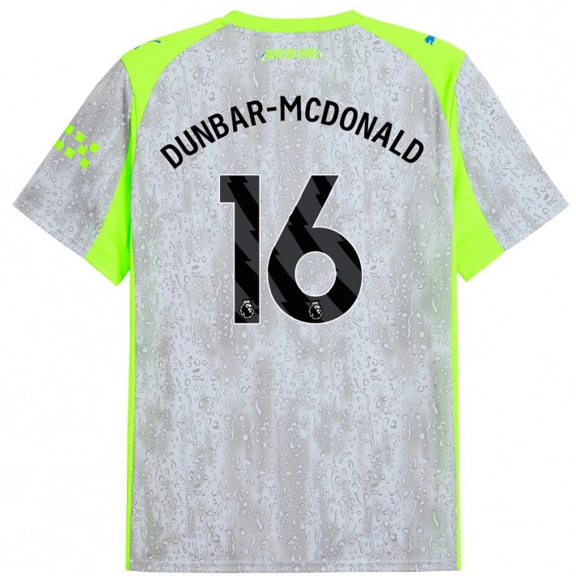 Danxen Kid Christian Dunbar-Mcdonald #16 Gray Yellow Third Jersey 2025/26 T-Shirt