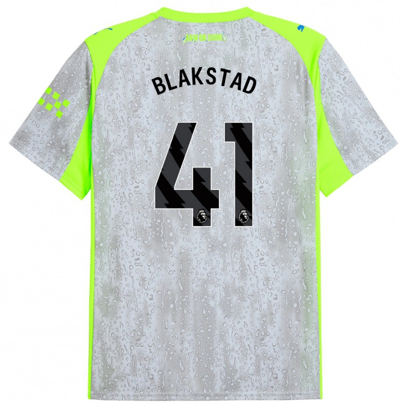 Danxen Kid Julie Blakstad #41 Gray Yellow Third Jersey 2025/26 T-Shirt