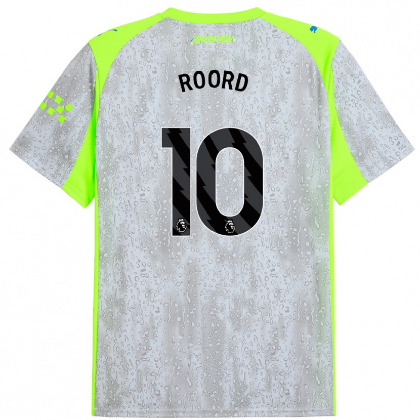 Danxen Kid Jill Roord #10 Gray Yellow Third Jersey 2025/26 T-Shirt