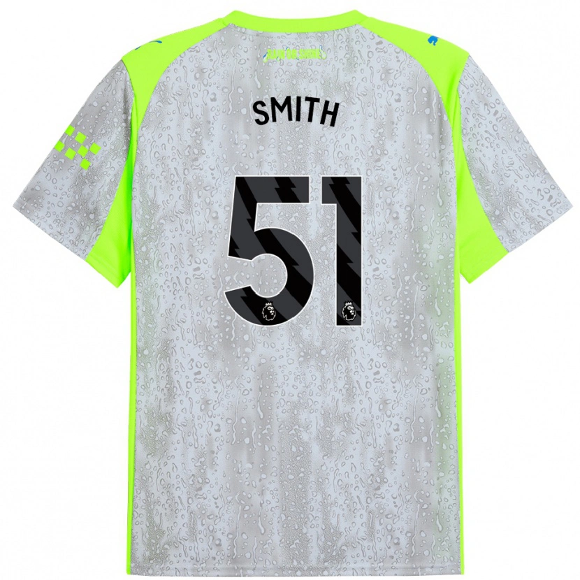 Danxen Kid Isaac Smith #51 Gray Yellow Third Jersey 2025/26 T-Shirt