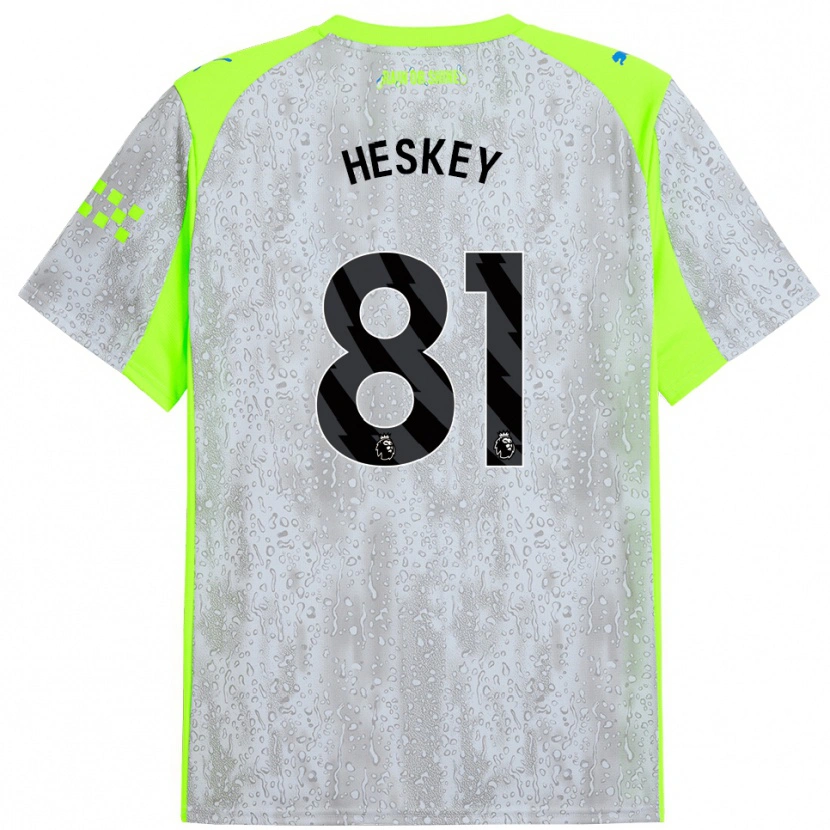 Danxen Kid Jaden Heskey #81 Gray Yellow Third Jersey 2025/26 T-Shirt