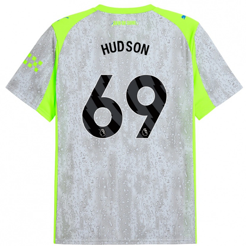Danxen Kid Max Hudson #69 Gray Yellow Third Jersey 2025/26 T-Shirt