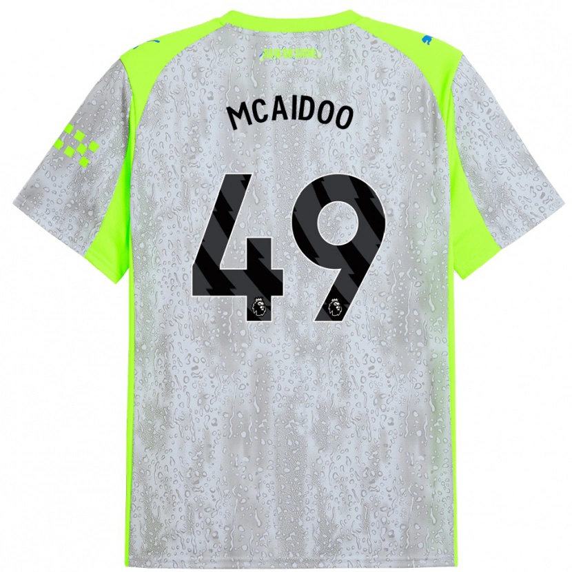Danxen Kid Ryan Mcaidoo #49 Gray Yellow Third Jersey 2025/26 T-Shirt