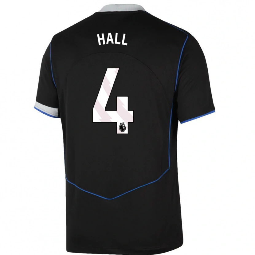 Danxen Kid Jacob Hall #4 Black Blue Silver Third Jersey 2025/26 T-Shirt