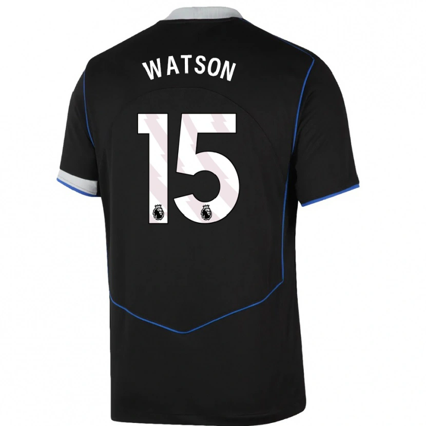 Danxen Kid Reggie Watson #15 Black Blue Silver Third Jersey 2025/26 T-Shirt