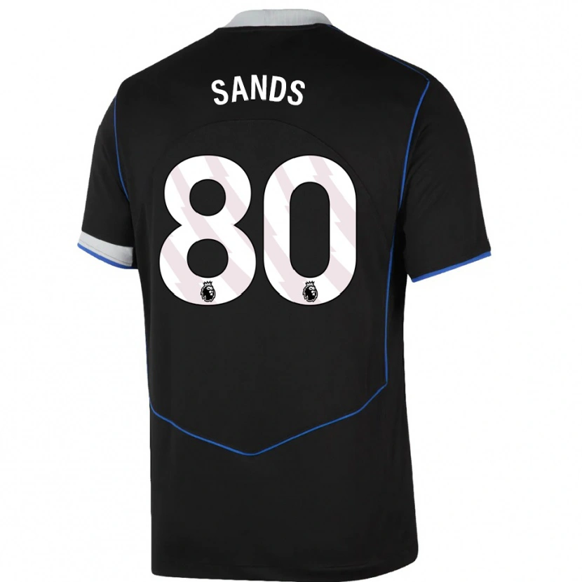 Danxen Kid Hudson Sands #80 Black Blue Silver Third Jersey 2025/26 T-Shirt