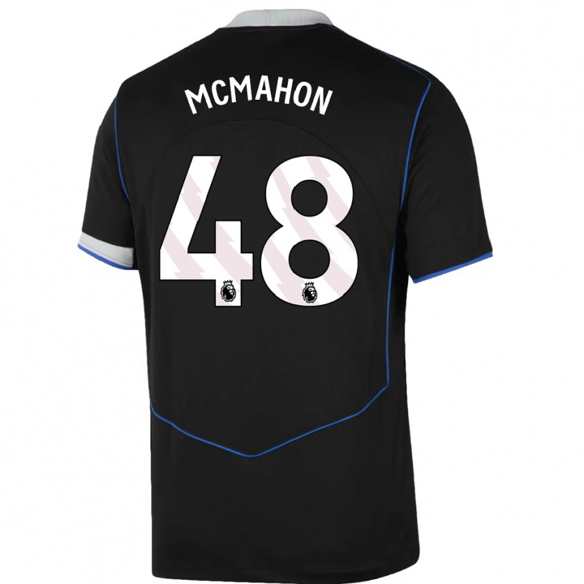 Danxen Kid Harrison Mcmahon #48 Black Blue Silver Third Jersey 2025/26 T-Shirt