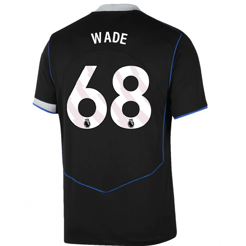 Danxen Kid Shaun Wade #68 Black Blue Silver Third Jersey 2025/26 T-Shirt