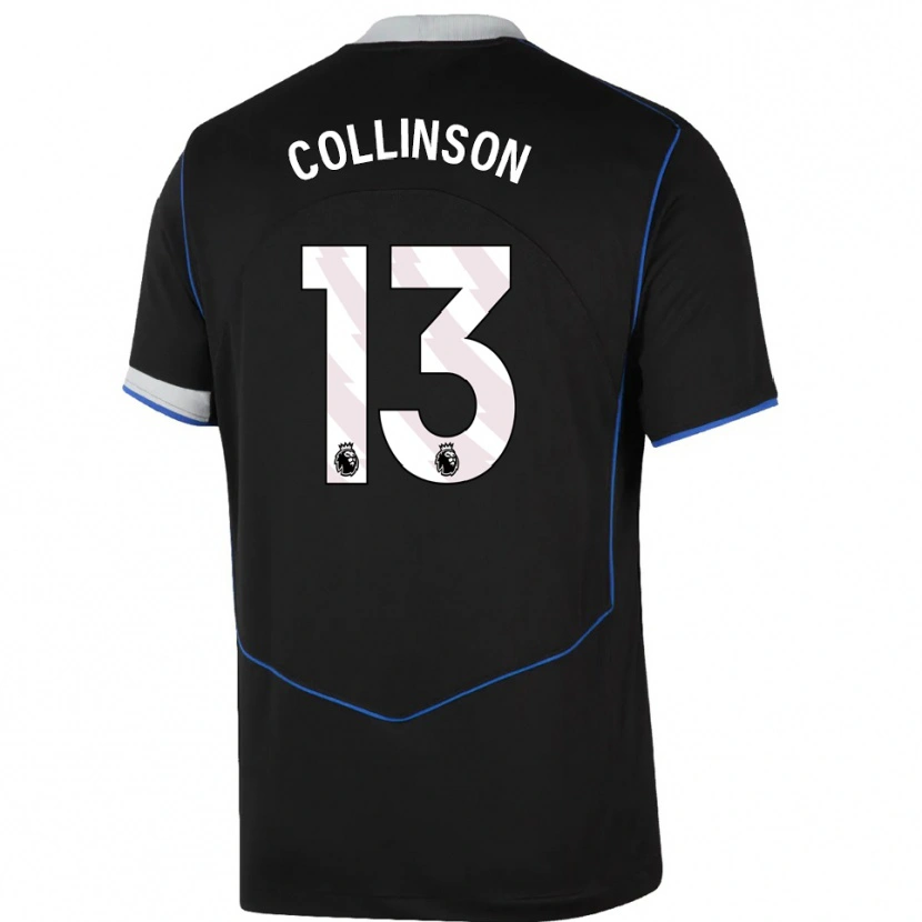 Danxen Kid Isaac Collinson #13 Black Blue Silver Third Jersey 2025/26 T-Shirt
