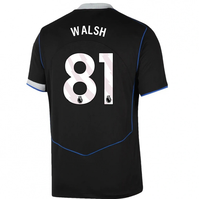 Danxen Kid Reggie Walsh #81 Black Blue Silver Third Jersey 2025/26 T-Shirt