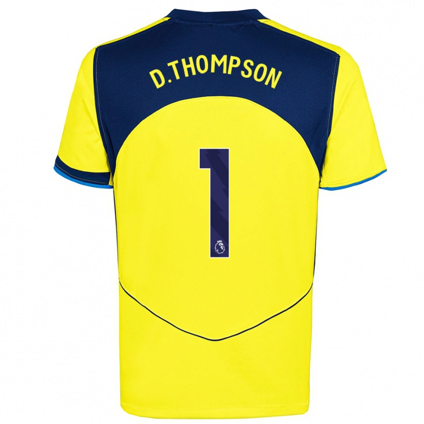 Danxen Kid Dylan Thompson #1 Yellow Navy Third Jersey 2025/26 T-Shirt
