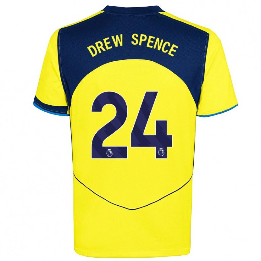 Danxen Kid Drew Spence #24 Yellow Navy Third Jersey 2025/26 T-Shirt
