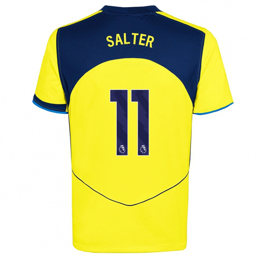 Danxen Kid Oliver Salter #11 Yellow Navy Third Jersey 2025/26 T-Shirt