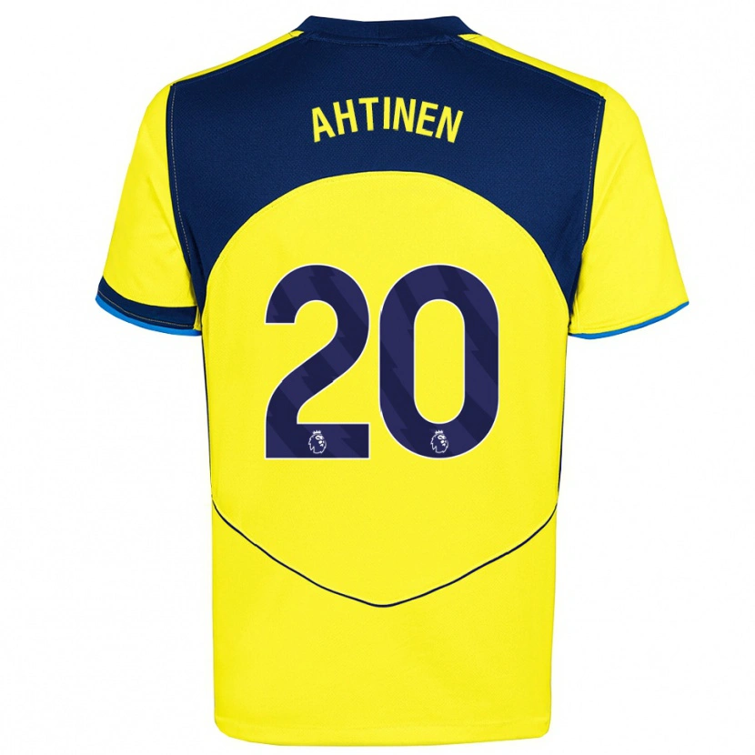 Danxen Kid Olga Ahtinen #20 Yellow Navy Third Jersey 2025/26 T-Shirt
