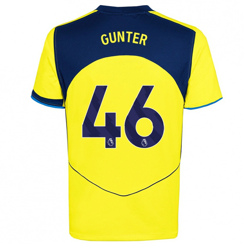 Danxen Kid Luca Gunter #46 Yellow Navy Third Jersey 2025/26 T-Shirt