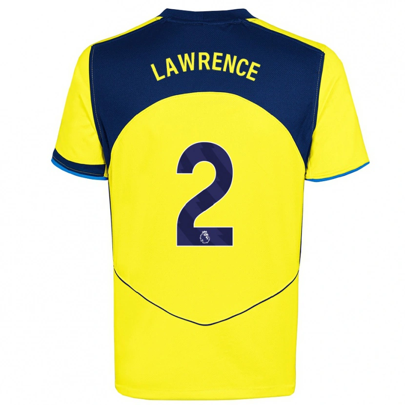 Danxen Kid Donte Lawrence #2 Yellow Navy Third Jersey 2025/26 T-Shirt