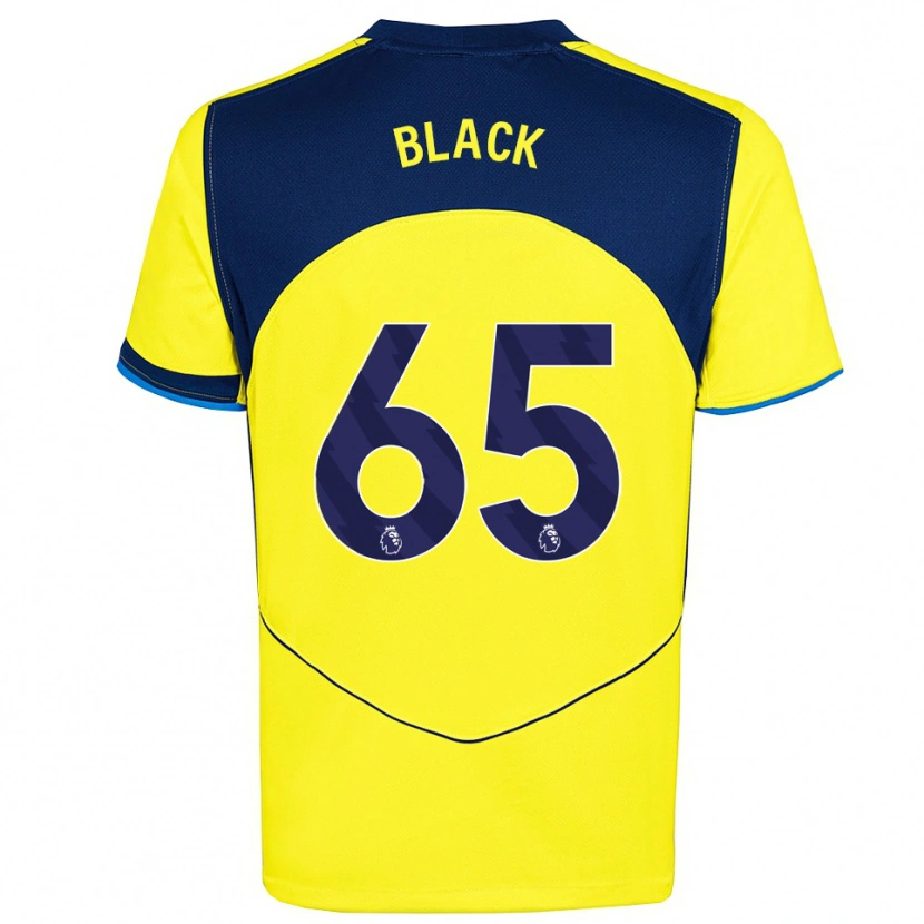 Danxen Kid Leo Black #65 Yellow Navy Third Jersey 2025/26 T-Shirt