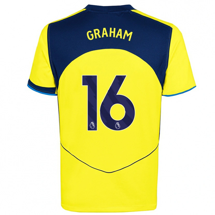 Danxen Kid Kit Graham #16 Yellow Navy Third Jersey 2025/26 T-Shirt