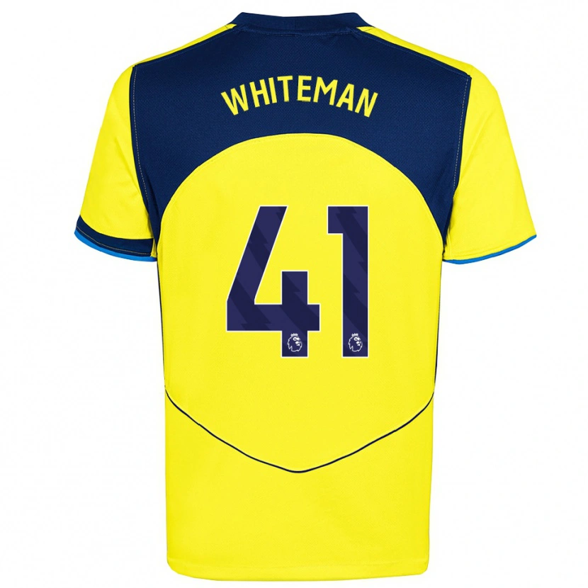 Danxen Kid Alfie Whiteman #41 Yellow Navy Third Jersey 2025/26 T-Shirt