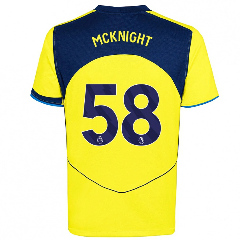 Danxen Kid Maxwell Mcknight #58 Yellow Navy Third Jersey 2025/26 T-Shirt