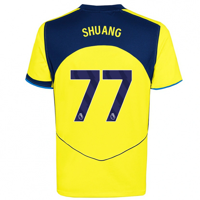 Danxen Kid Wang Shuang #77 Yellow Navy Third Jersey 2025/26 T-Shirt