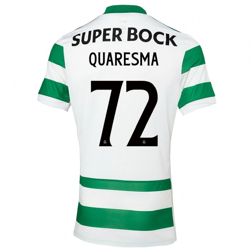Danxen Men Eduardo Quaresma #72 Green White Home Jersey 2025/26 T-Shirt