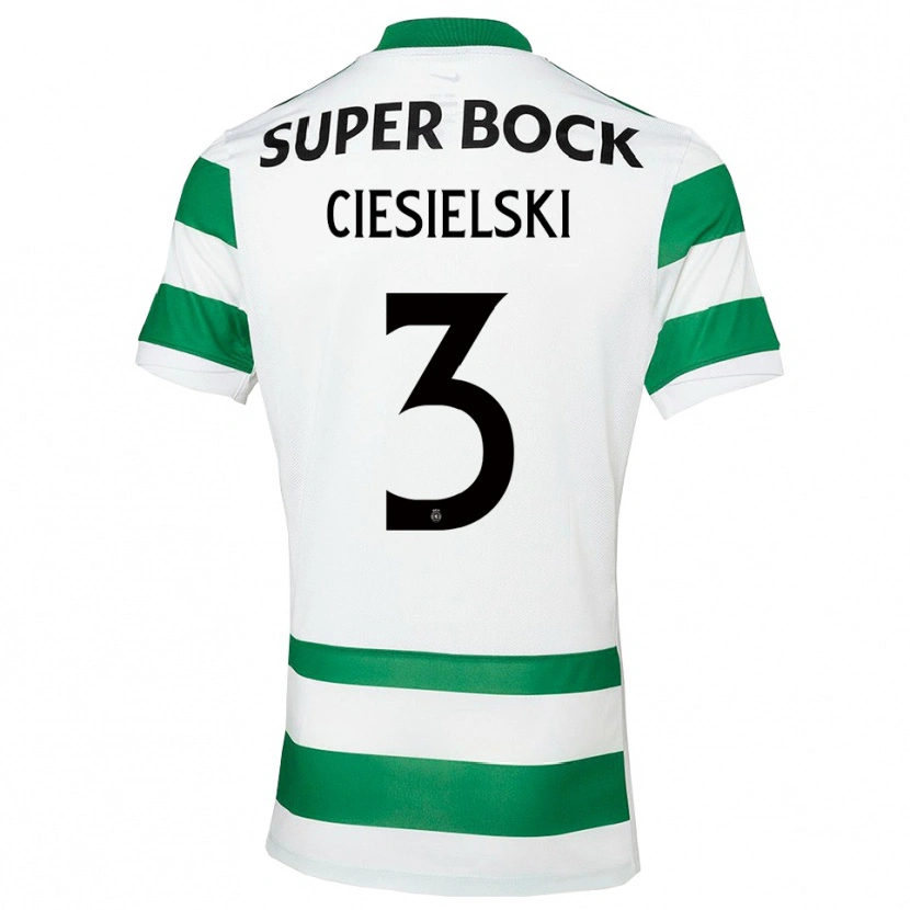 Danxen Men Daniel Ciesielski #3 Green White Home Jersey 2025/26 T-Shirt