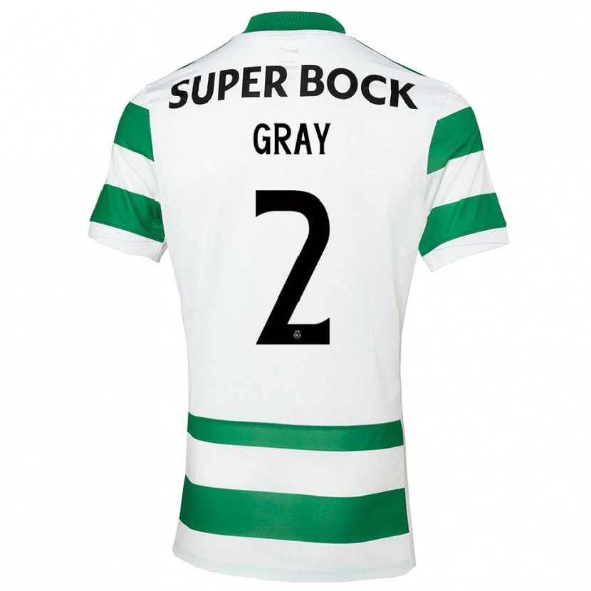 Danxen Men Jeneva Gray #2 Green White Home Jersey 2025/26 T-Shirt