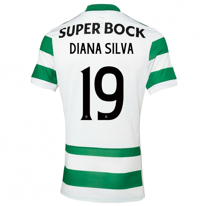 Danxen Men Diana Micaela Abreu De Sousa E Silva #19 Green White Home Jersey 2025/26 T-Shirt