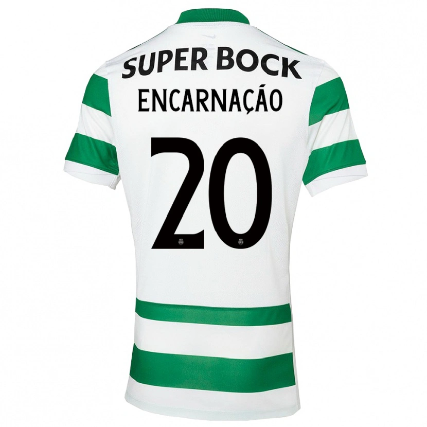 Danxen Men Telma Encarnação #20 Green White Home Jersey 2025/26 T-Shirt